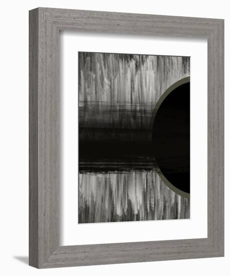 Neutral Abstract Black-Melody Hogan-Framed Art Print