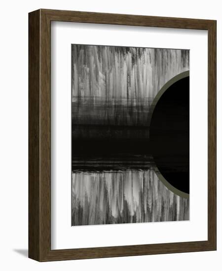 Neutral Abstract Black-Melody Hogan-Framed Art Print