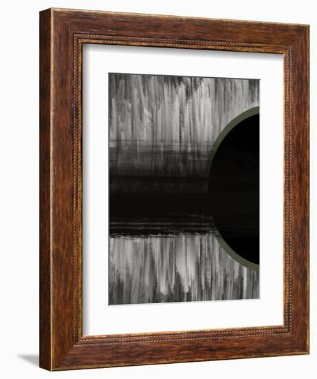 Neutral Abstract Black-Melody Hogan-Framed Art Print