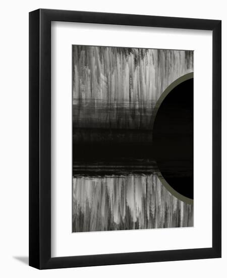 Neutral Abstract Black-Melody Hogan-Framed Art Print