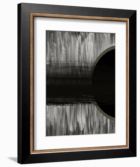 Neutral Abstract Black-Melody Hogan-Framed Art Print