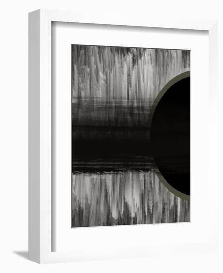 Neutral Abstract Black-Melody Hogan-Framed Art Print