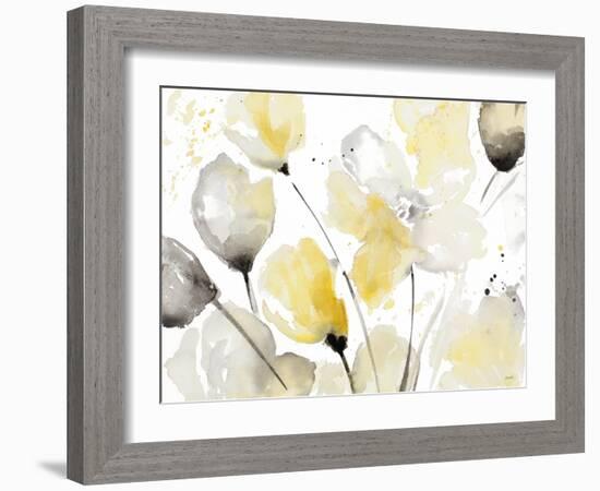 Neutral Abstract Floral II-Lanie Loreth-Framed Art Print