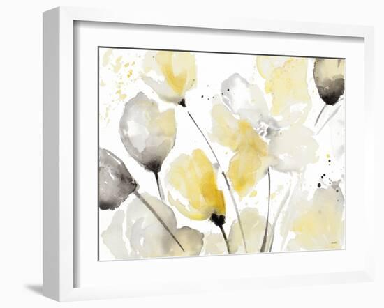 Neutral Abstract Floral II-Lanie Loreth-Framed Art Print