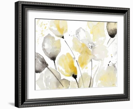 Neutral Abstract Floral II-Lanie Loreth-Framed Art Print