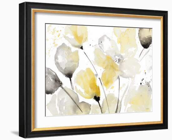 Neutral Abstract Floral II-Lanie Loreth-Framed Art Print