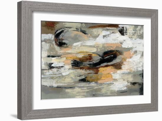 Neutral Abstract-Silvia Vassileva-Framed Art Print