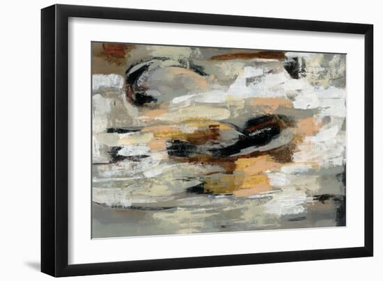 Neutral Abstract-Silvia Vassileva-Framed Art Print