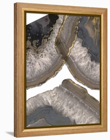 Neutral Agates II-Jennifer Goldberger-Framed Stretched Canvas