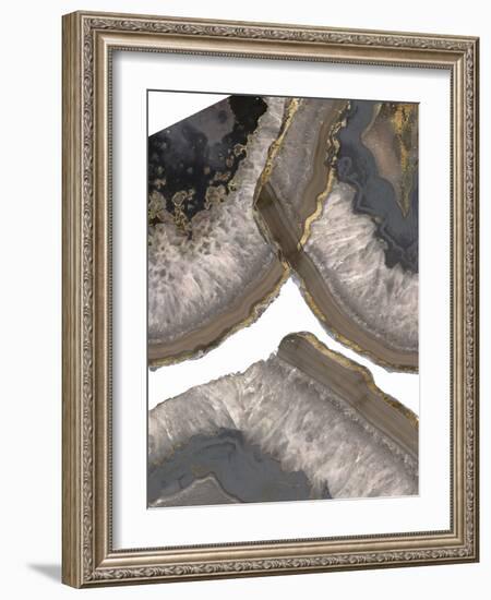 Neutral Agates II-Jennifer Goldberger-Framed Art Print