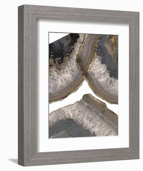 Neutral Agates II-Jennifer Goldberger-Framed Premium Giclee Print