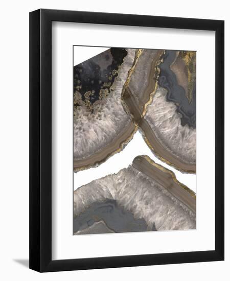 Neutral Agates II-Jennifer Goldberger-Framed Premium Giclee Print