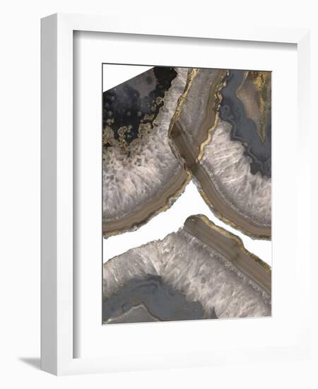 Neutral Agates II-Jennifer Goldberger-Framed Premium Giclee Print