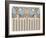 Neutral Blue Striped Ascension-Belen Mena-Framed Giclee Print