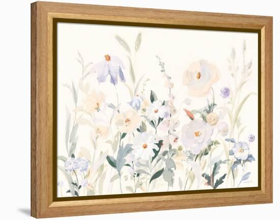 Neutral Boho Wildflowers-Danhui Nai-Framed Stretched Canvas