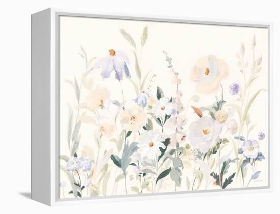 Neutral Boho Wildflowers-Danhui Nai-Framed Stretched Canvas