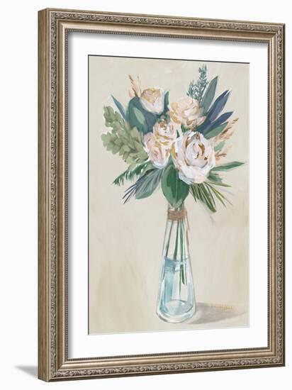 Neutral Bouquet-Aria K-Framed Art Print