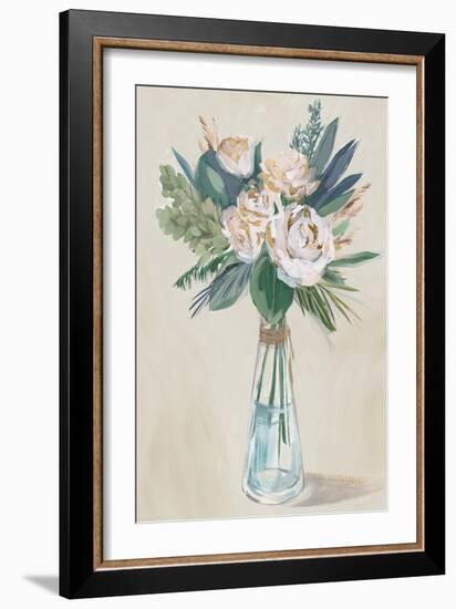 Neutral Bouquet-Aria K-Framed Art Print
