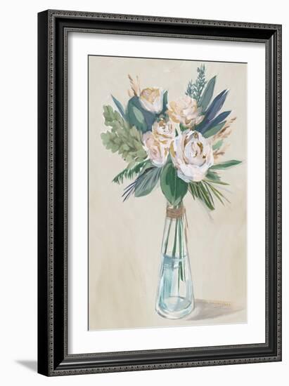 Neutral Bouquet-Aria K-Framed Art Print