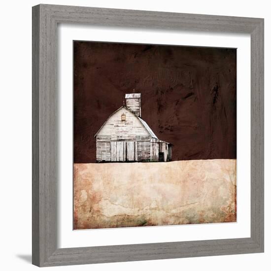 Neutral Brown Farm-Ynon Mabat-Framed Art Print