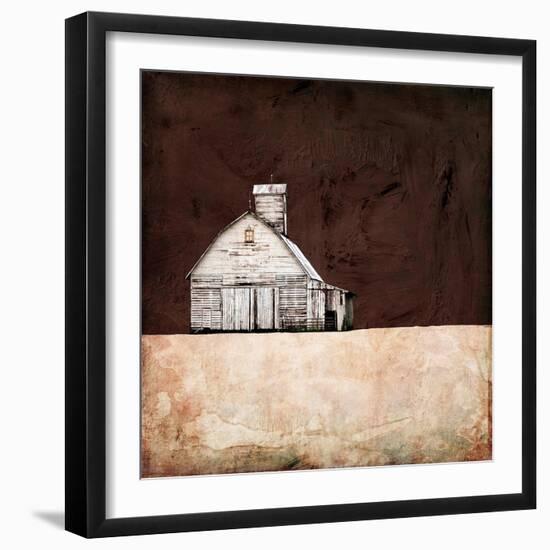 Neutral Brown Farm-Ynon Mabat-Framed Art Print