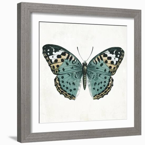Neutral Butterfly 2-Jace Grey-Framed Art Print