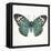 Neutral Butterfly 2-Jace Grey-Framed Stretched Canvas