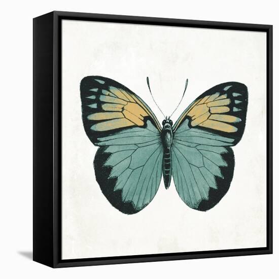 Neutral Butterfly 3-Jace Grey-Framed Stretched Canvas