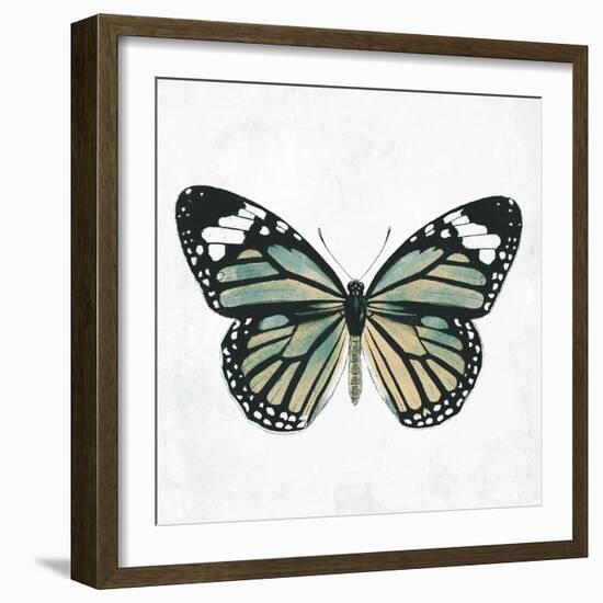 Neutral Butterfly-Jace Grey-Framed Art Print