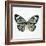 Neutral Butterfly-Jace Grey-Framed Art Print