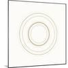 Neutral Circles On White-Ruth Palmer-Mounted Art Print