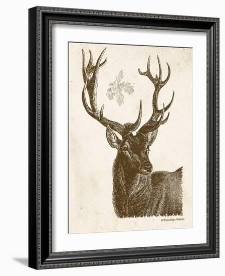 Neutral Deer I-Gwendolyn Babbitt-Framed Art Print