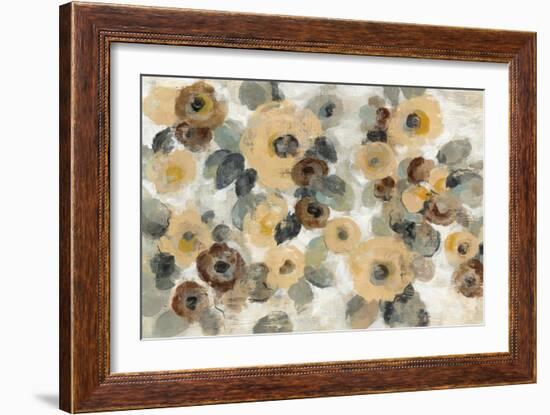 Neutral Floral Beige I-Silvia Vassileva-Framed Art Print