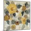 Neutral Floral Beige II Yellow Flowers-Silvia Vassileva-Mounted Art Print