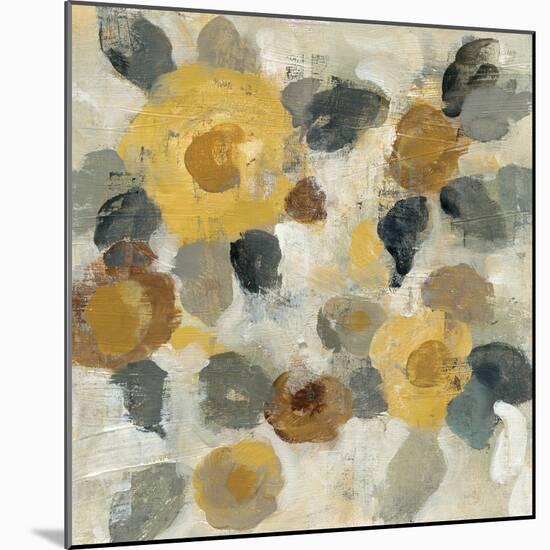 Neutral Floral Beige II Yellow Flowers-Silvia Vassileva-Mounted Art Print