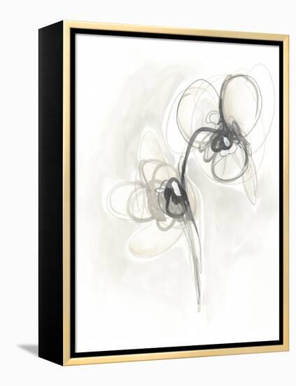 Neutral Floral Gesture I-June Erica Vess-Framed Stretched Canvas