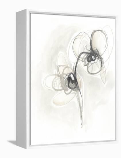 Neutral Floral Gesture I-June Erica Vess-Framed Stretched Canvas