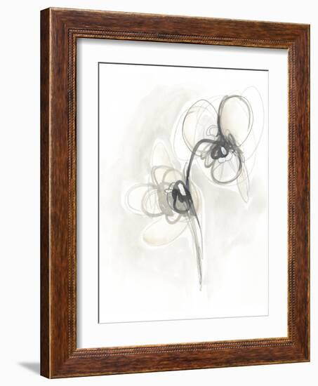 Neutral Floral Gesture I-June Erica Vess-Framed Art Print