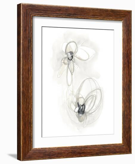 Neutral Floral Gesture III-June Erica Vess-Framed Art Print