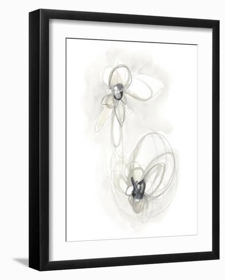 Neutral Floral Gesture III-June Erica Vess-Framed Art Print