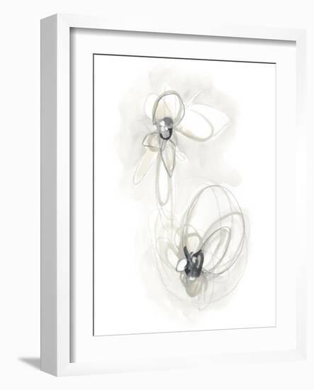 Neutral Floral Gesture III-June Erica Vess-Framed Art Print