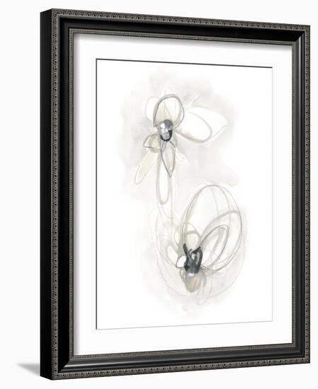 Neutral Floral Gesture III-June Erica Vess-Framed Art Print