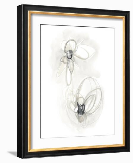 Neutral Floral Gesture III-June Erica Vess-Framed Art Print