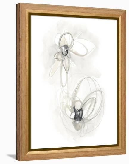 Neutral Floral Gesture III-June Erica Vess-Framed Stretched Canvas