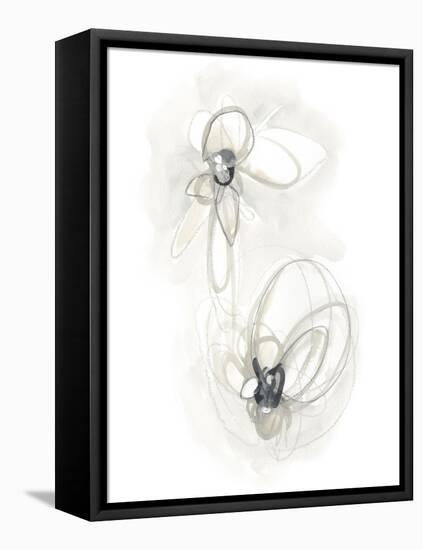 Neutral Floral Gesture III-June Erica Vess-Framed Stretched Canvas