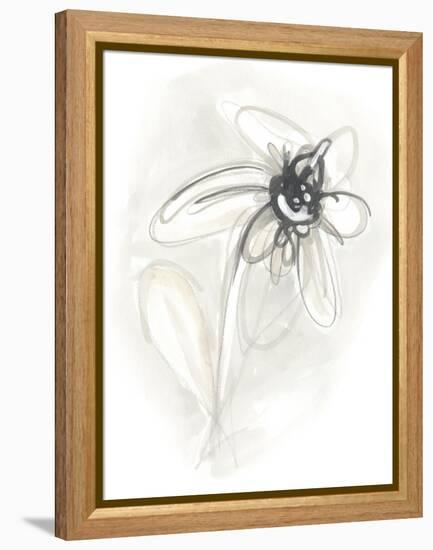 Neutral Floral Gesture V-June Erica Vess-Framed Stretched Canvas