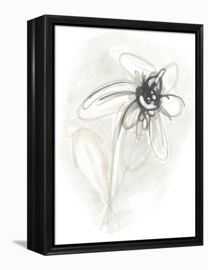 Neutral Floral Gesture V-June Erica Vess-Framed Stretched Canvas