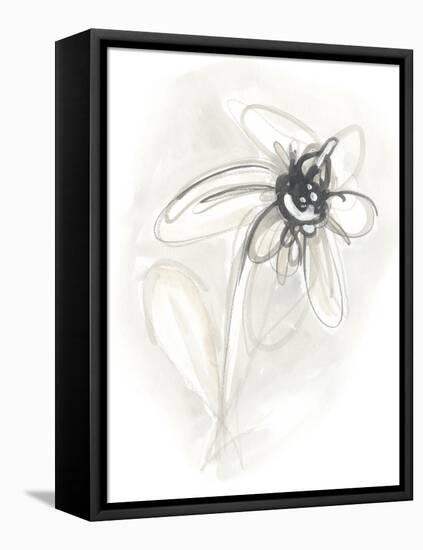 Neutral Floral Gesture V-June Erica Vess-Framed Stretched Canvas