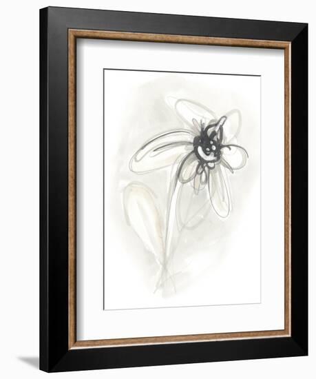 Neutral Floral Gesture V-June Erica Vess-Framed Premium Giclee Print