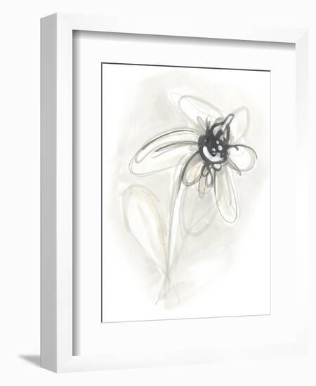 Neutral Floral Gesture V-June Erica Vess-Framed Premium Giclee Print